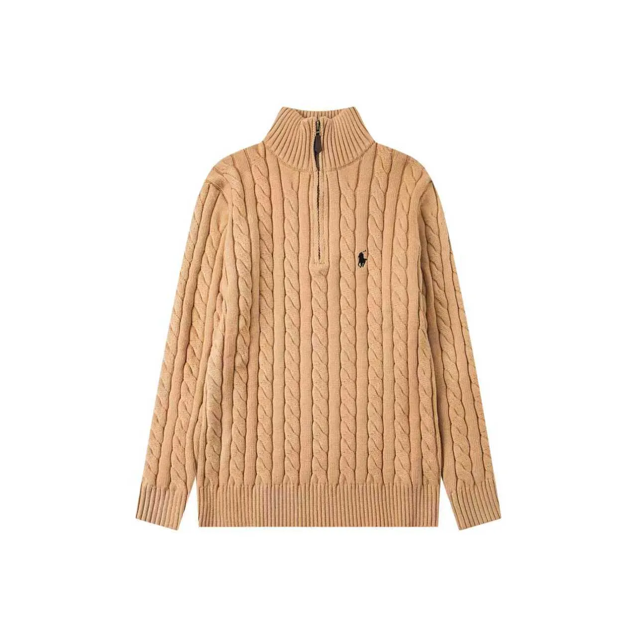 P250 model number: Y196 Ralph Lauren Men's half-zip twist sweater has a really nice style. It can be worn alone or as a jacket to be worn inside or outside. The upper body shows personal fashion charm. Four colors are available. Same style for men and women. A must-have item for new summer products. Hang tag. Hanging beads. Washable packaging bag. Full set of accessories. Very good appearance. Super exquisite workmanship. Size: S-XL